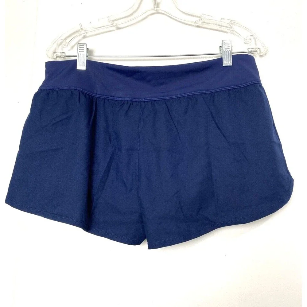 Nike Sports Shorts Swim Board Size L Midnight Navy Blue Women’s Pull On